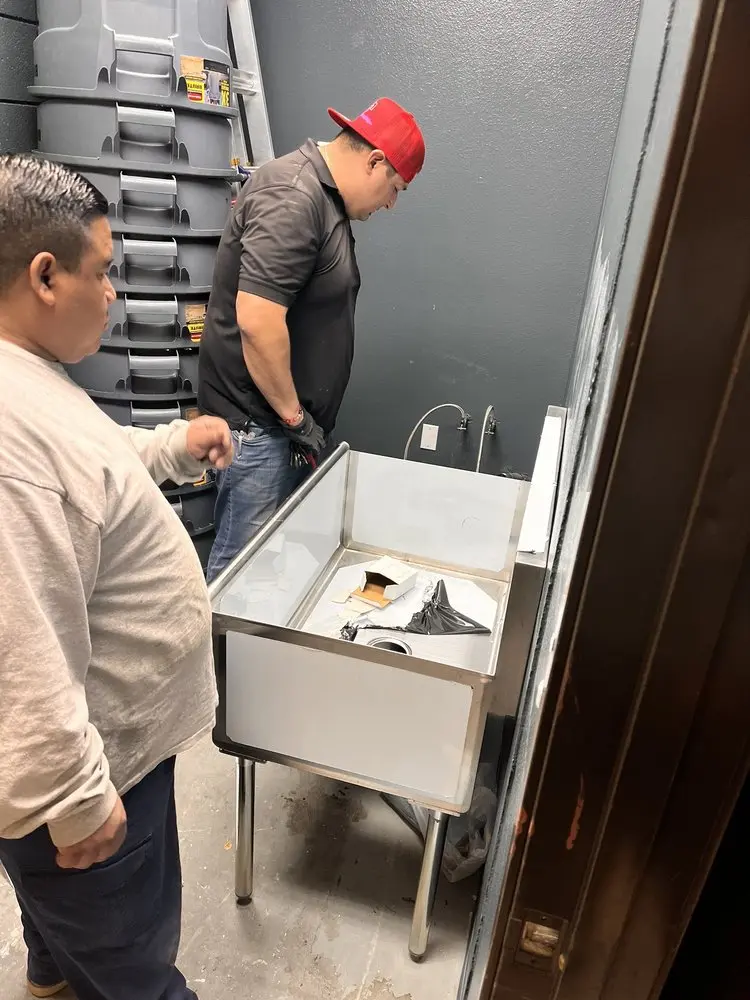 Commercial plumbing and sink installation in Arvada