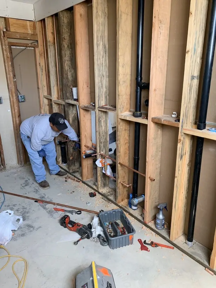 Commercial rough-in plumbing for Water Heater Replacement in Arvada